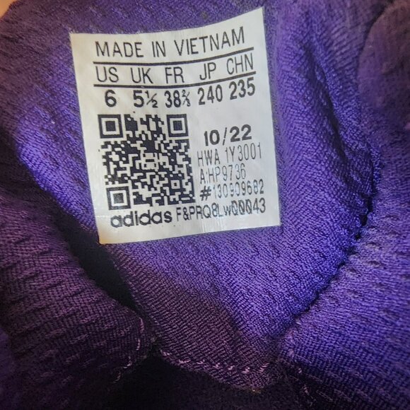 Adidas Ultra 4D Black Purple Running Sneaker Shoes Mens Size 6 | HP9736 - Picture 10 of 11